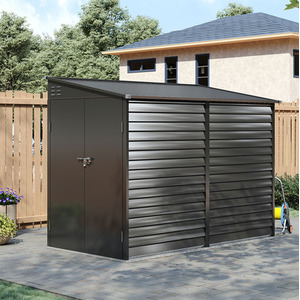 Breeins 4.6x9FT Side-Opening Door Zinc Steel Storage Shed