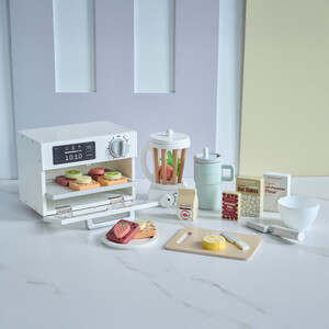 Wooden Healthy Dessert Play Food Set with Blender & 27 Pieces