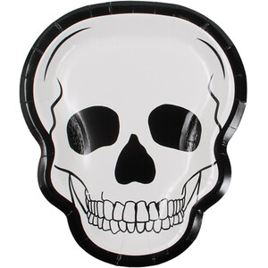 Pack of 10 Skull Paper Plates