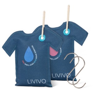 Hanging T-Shirt Wardrobe Dehumidifier Bag 2PK
