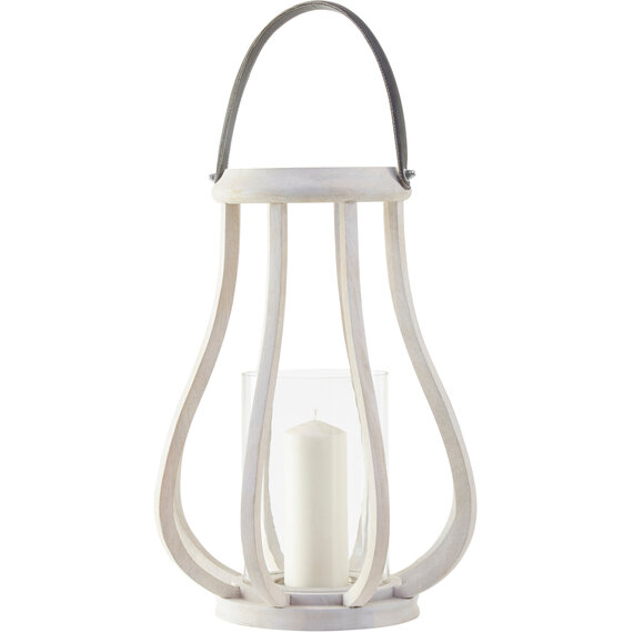 Jain Curved Wood Lantern