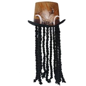 Smiffys Unisex Adult Deluxe Witch Doctor Top Hat