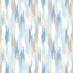 Layered Brushstrokes Wallpaper in Blues and Neutrals