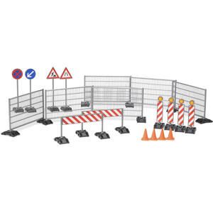 Bruder Accessories Construction set railings, site signs and pylon Detailed Vehicle & Playset Model