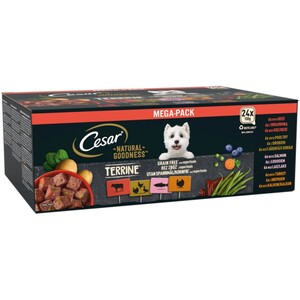 48 x 100g Cesar Natural Goodness Grain Free Adult Dog Food Trays Mixed Terrine