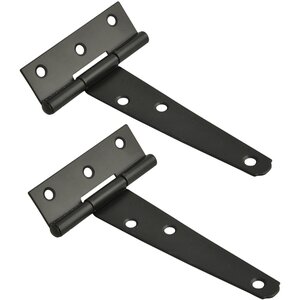 Dzina Tee Hinge Standard 100mm (4 Inch) Black (1 Pairs)