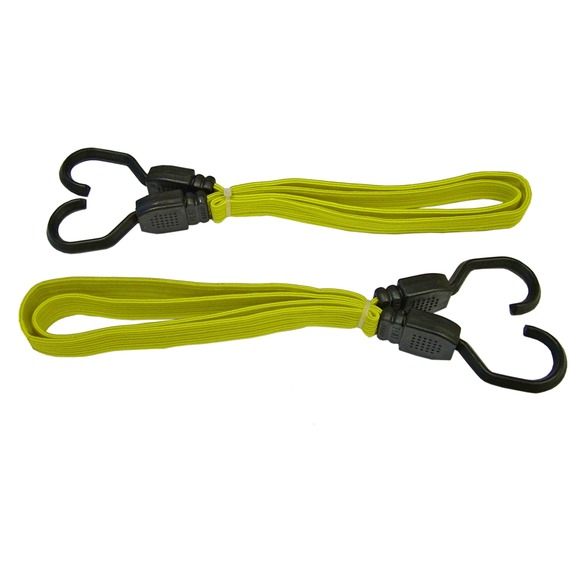 Faithfull - Flat bungee cord - 90cm (36in) - Yellow - 2 pack