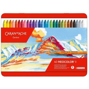 Caran d'Ache Neocolor I 40 Water-Resistant Wax Pastels