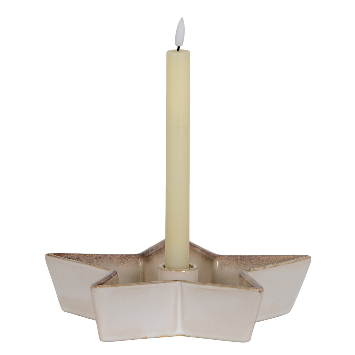  - Large Solace Cement Star Candle Holder - Image 3