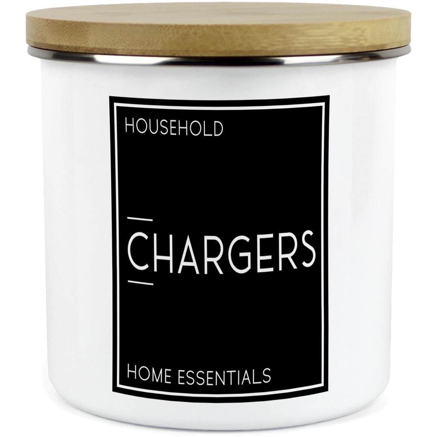 Purely Home Inverted Minimalist Home Storage Canisters - White