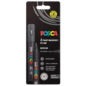 Pack of 2 Posca 5M Medium Paint Markers