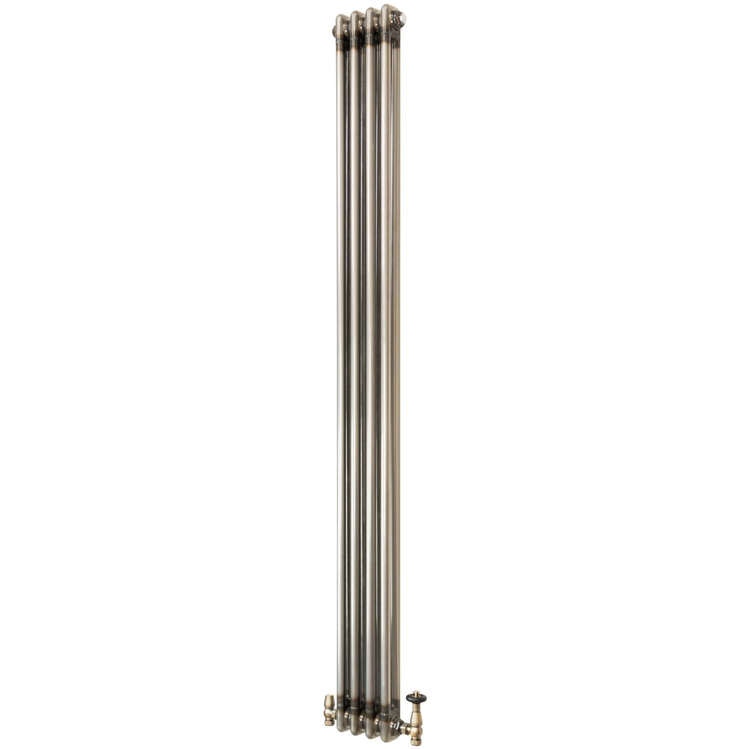 B&Q - Traditional 2 Column Radiator With Valves1800 X 200mmRaw Metal - Image 3