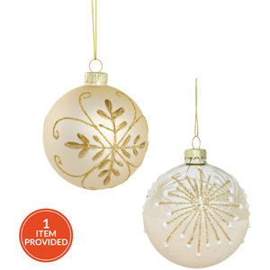 Ivory Embellished Bauble