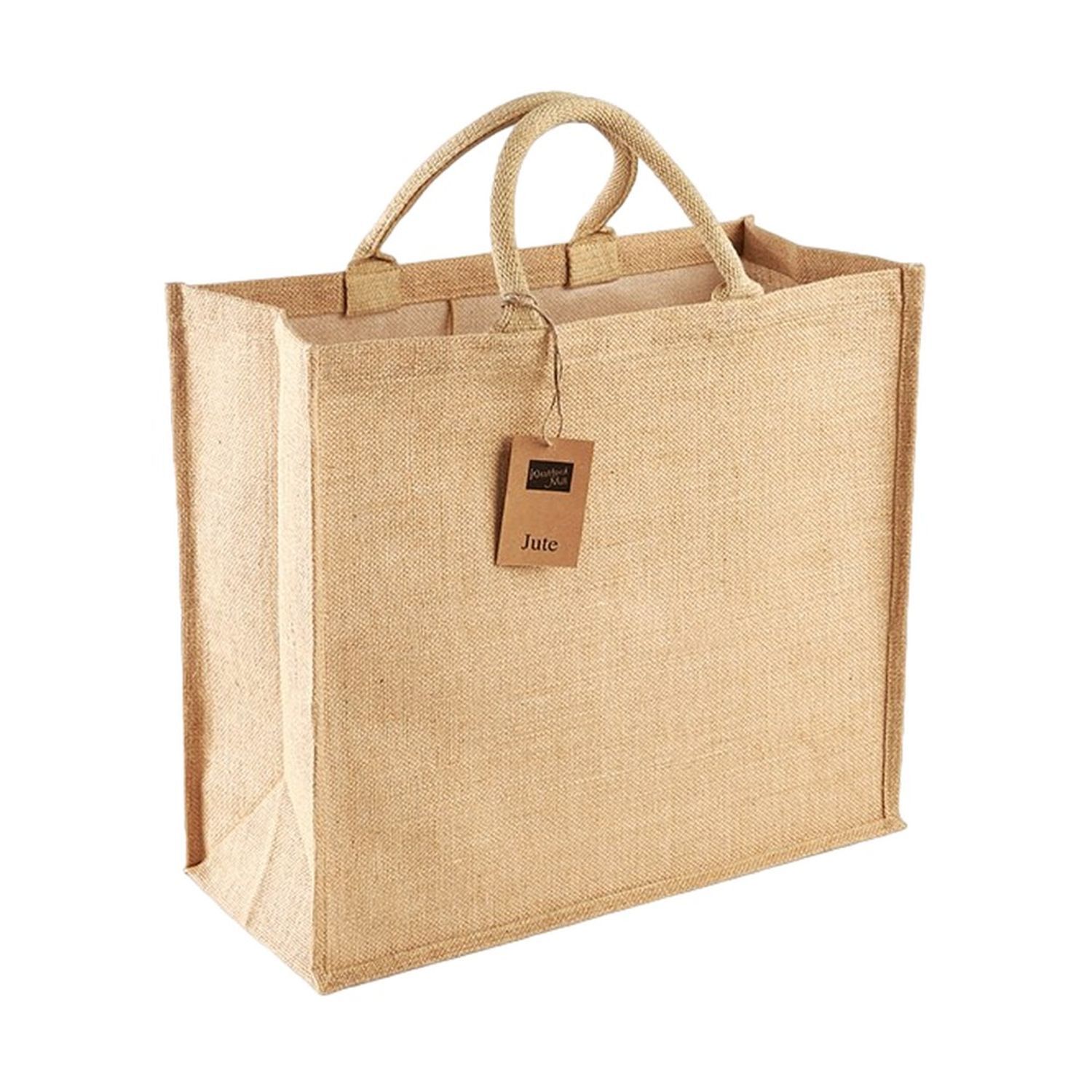 Westford Mill Jumbo Jute Shopper Bag - Natural