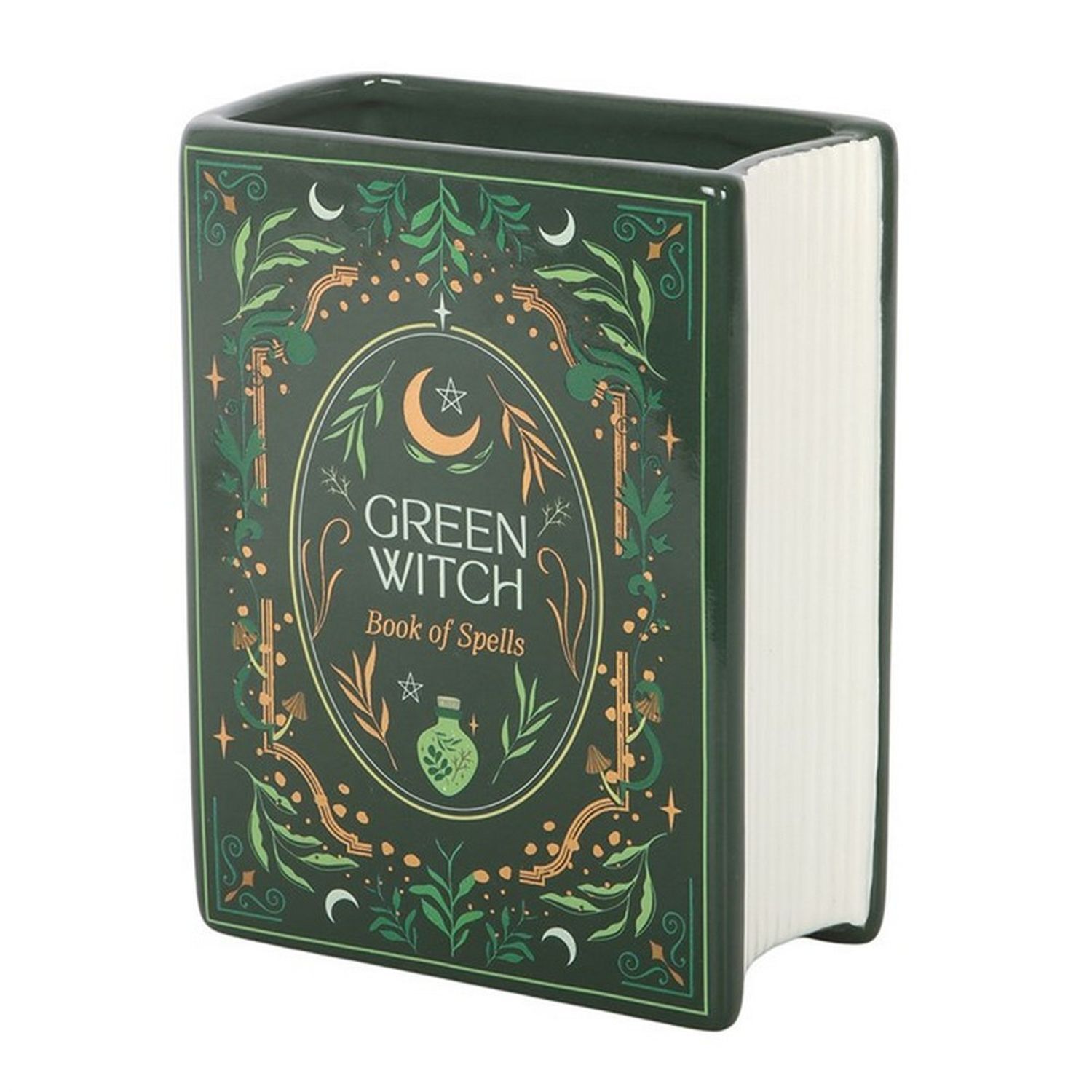 Something Different Green Witch Book Vase Green Green One Size 1