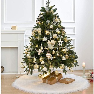 Plush Christmas Tree Skirt for Xmas Decoration