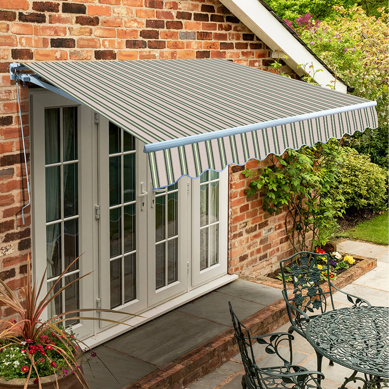 Image of Manual Retractable Awning Adjustable Height Canopy&hellip;