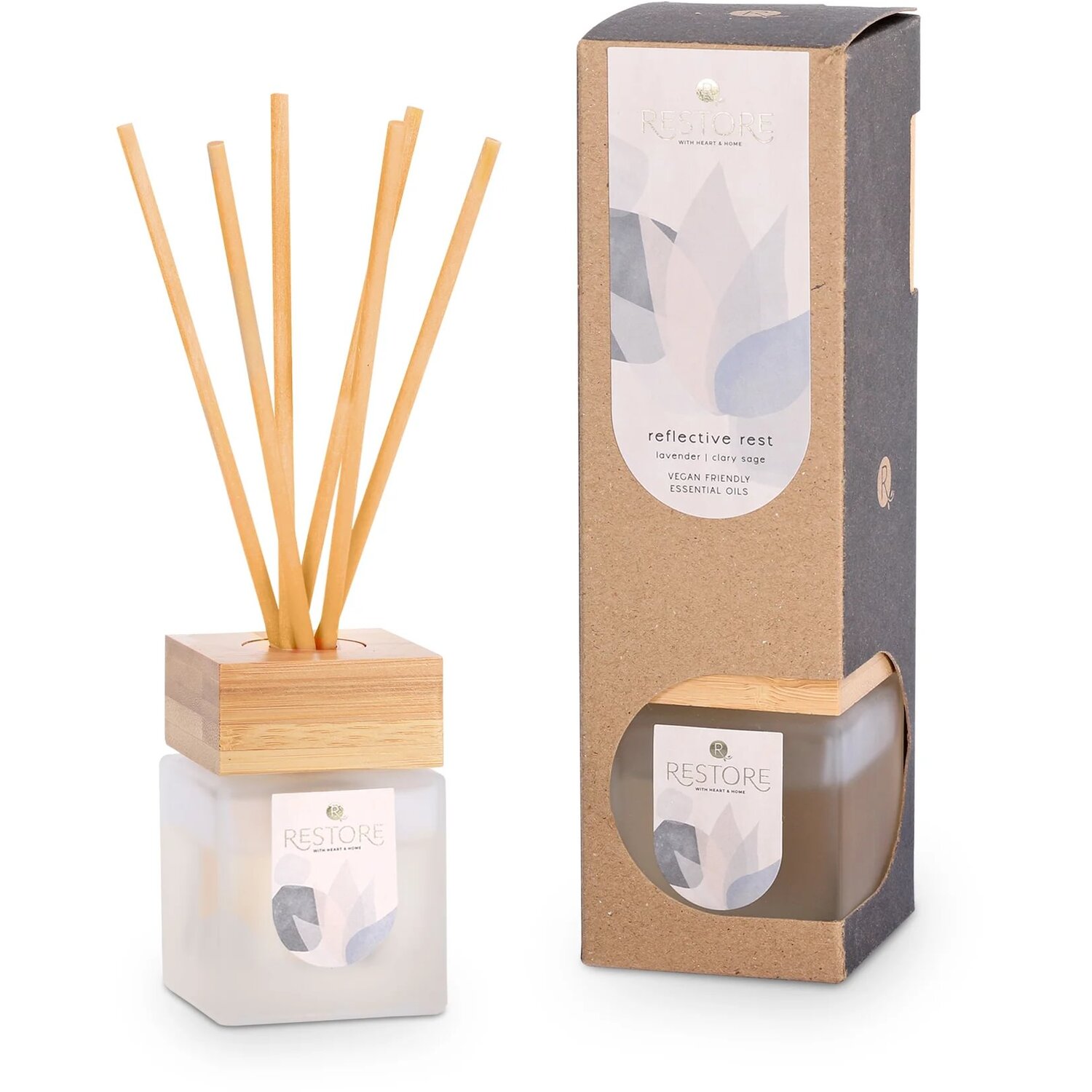 RESTORE Fragrance Reed Diffuser - Reflective Rest - 70ml in Cool White