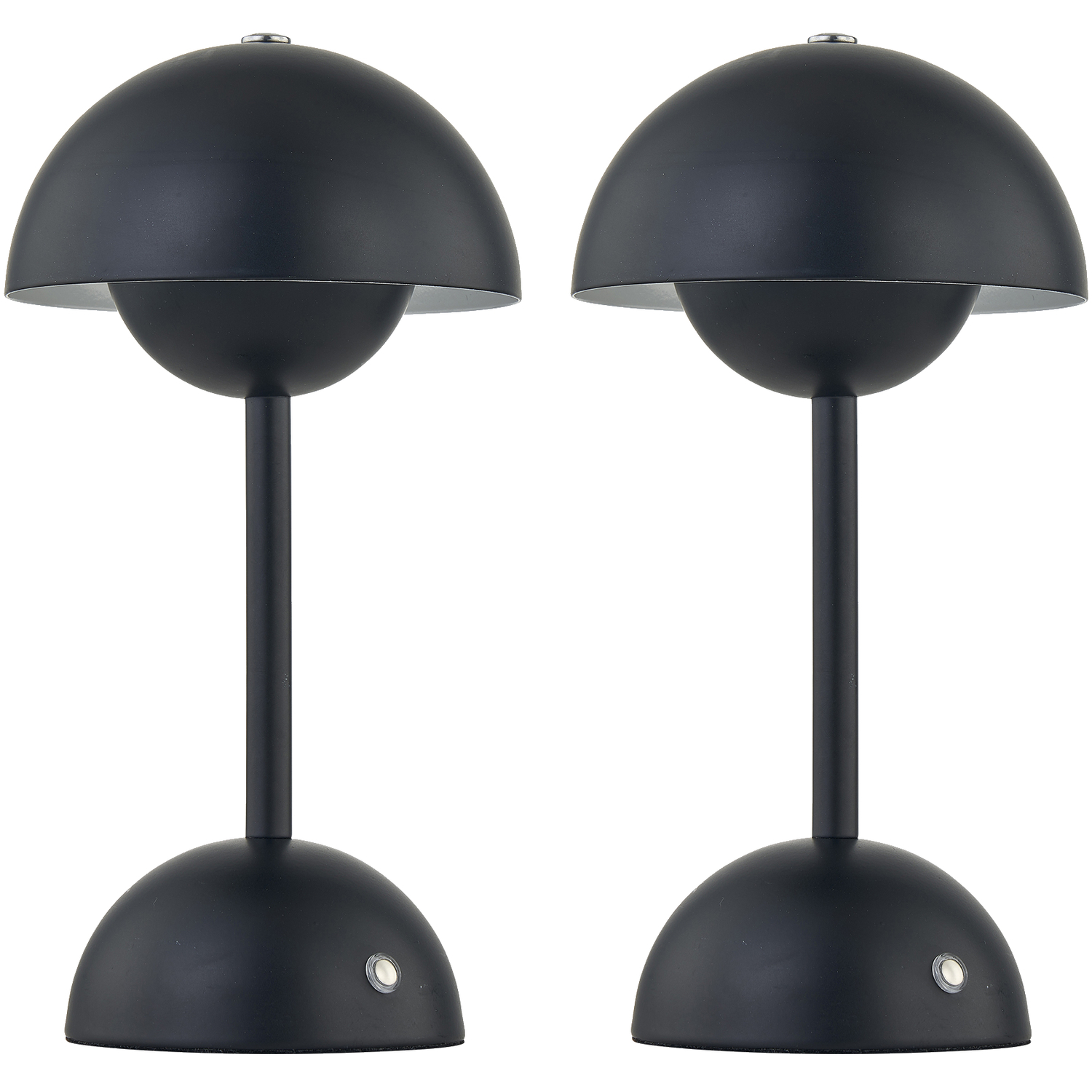 First Choice Lighting Set Of 2 Eleanor Table Lamps - Black
