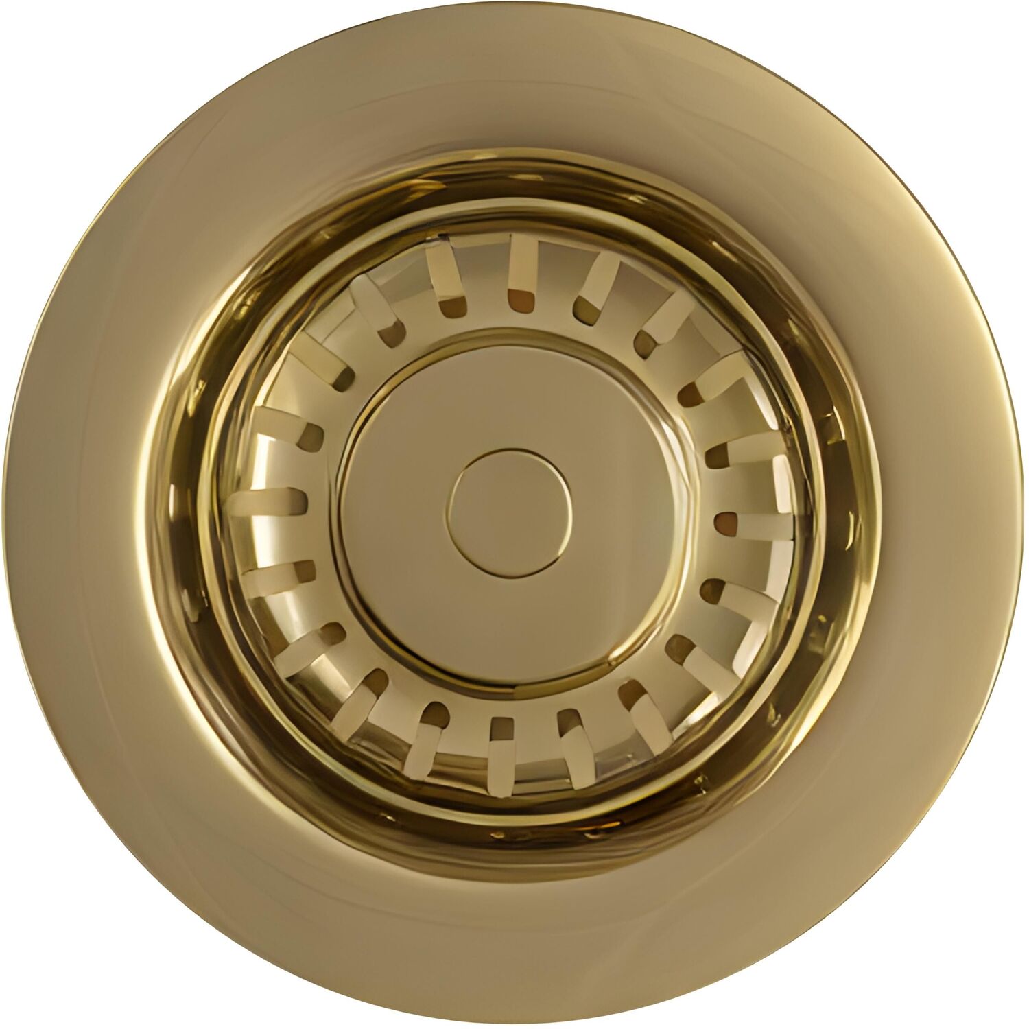 Balterley Unisex Metallics Kitchen Sink Waste Without Overflow, Top Fix Installation, Brushed Brass In - Image 2