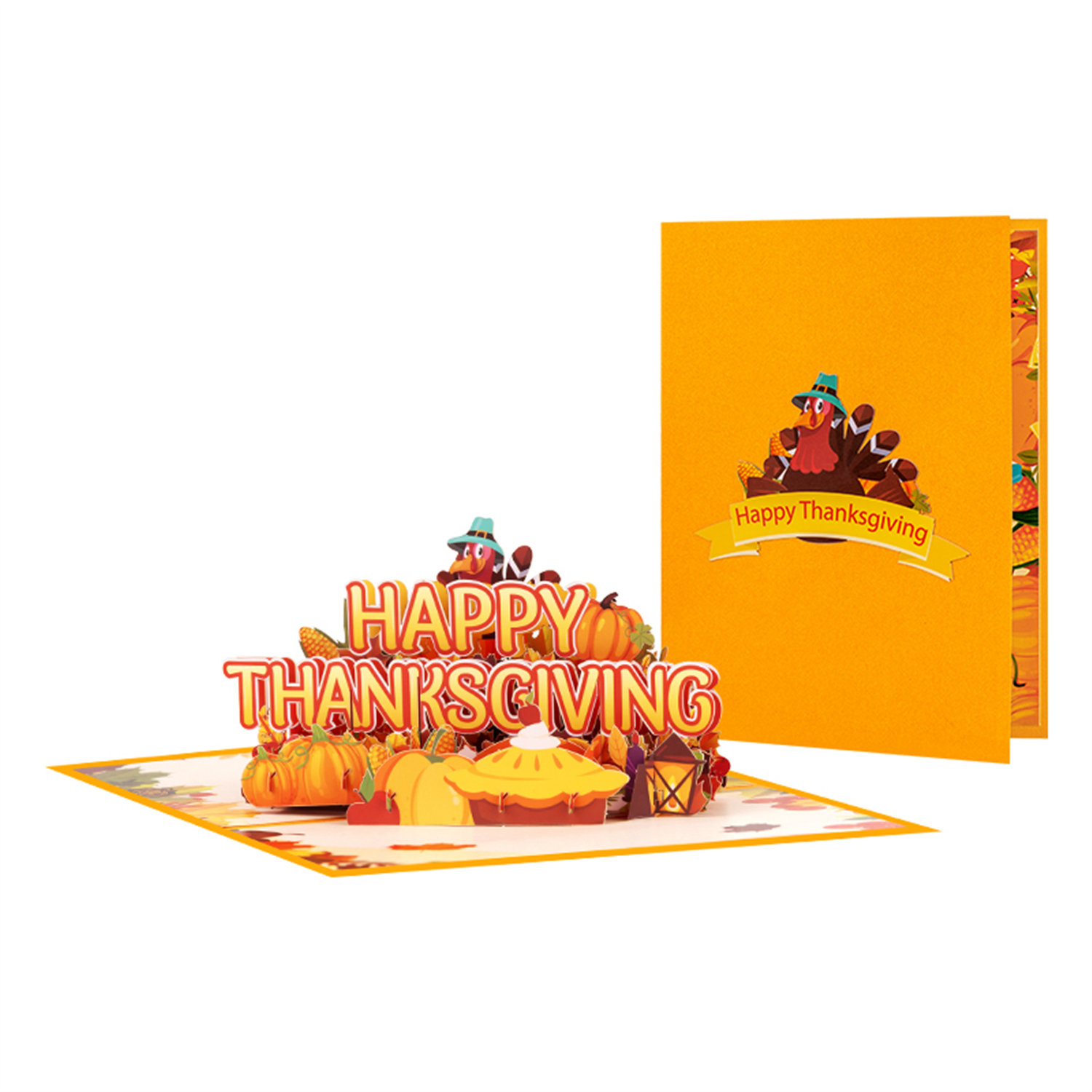  - Harvest Wishes Thanksgiving 3D Pop Up Greeting Card - Image 3