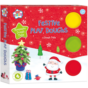 Pack of 9 Christmas Festive Dough Pack