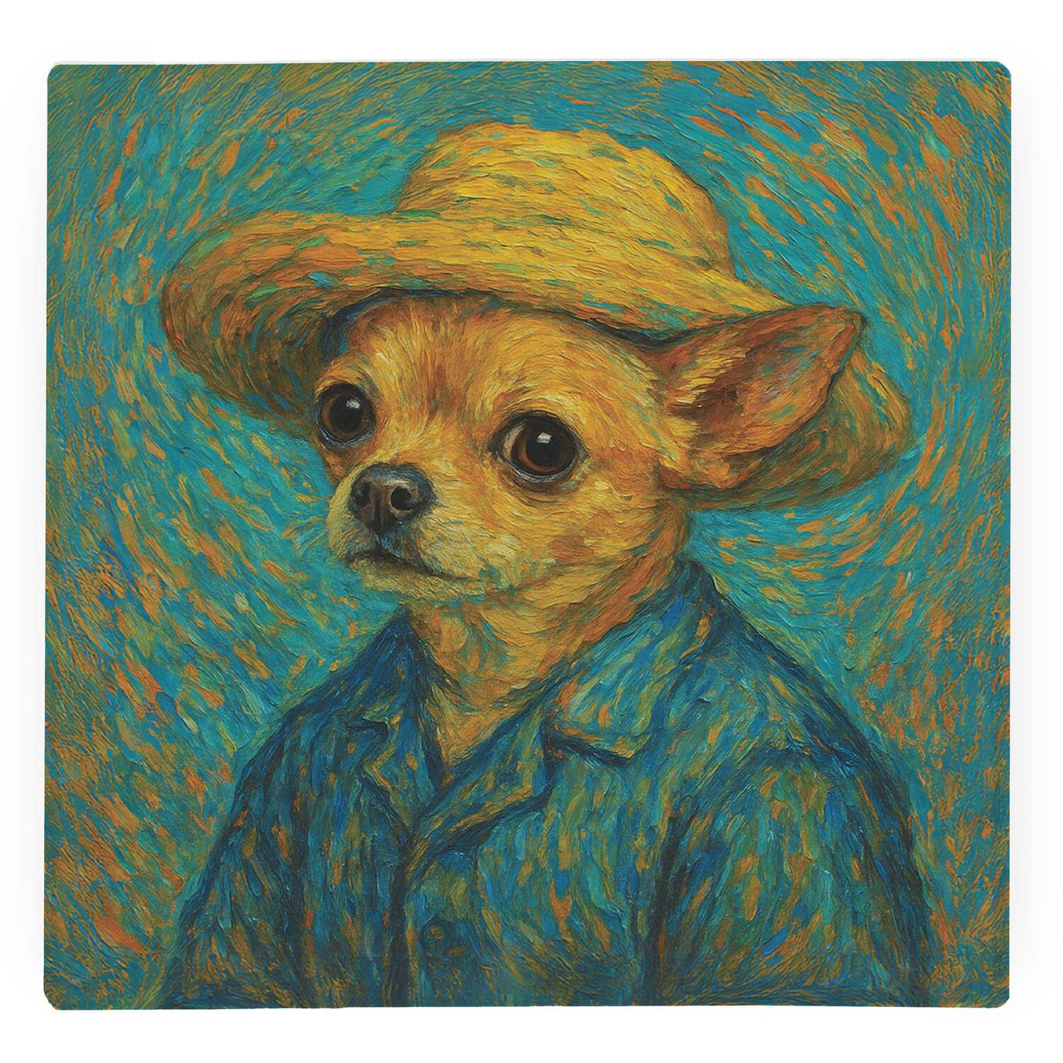 Image of Van Gogh Chihuahua Large Square Worktop&hellip;