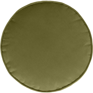 Olive Green icon Milano Round Velvet Pouffe shot 19506574