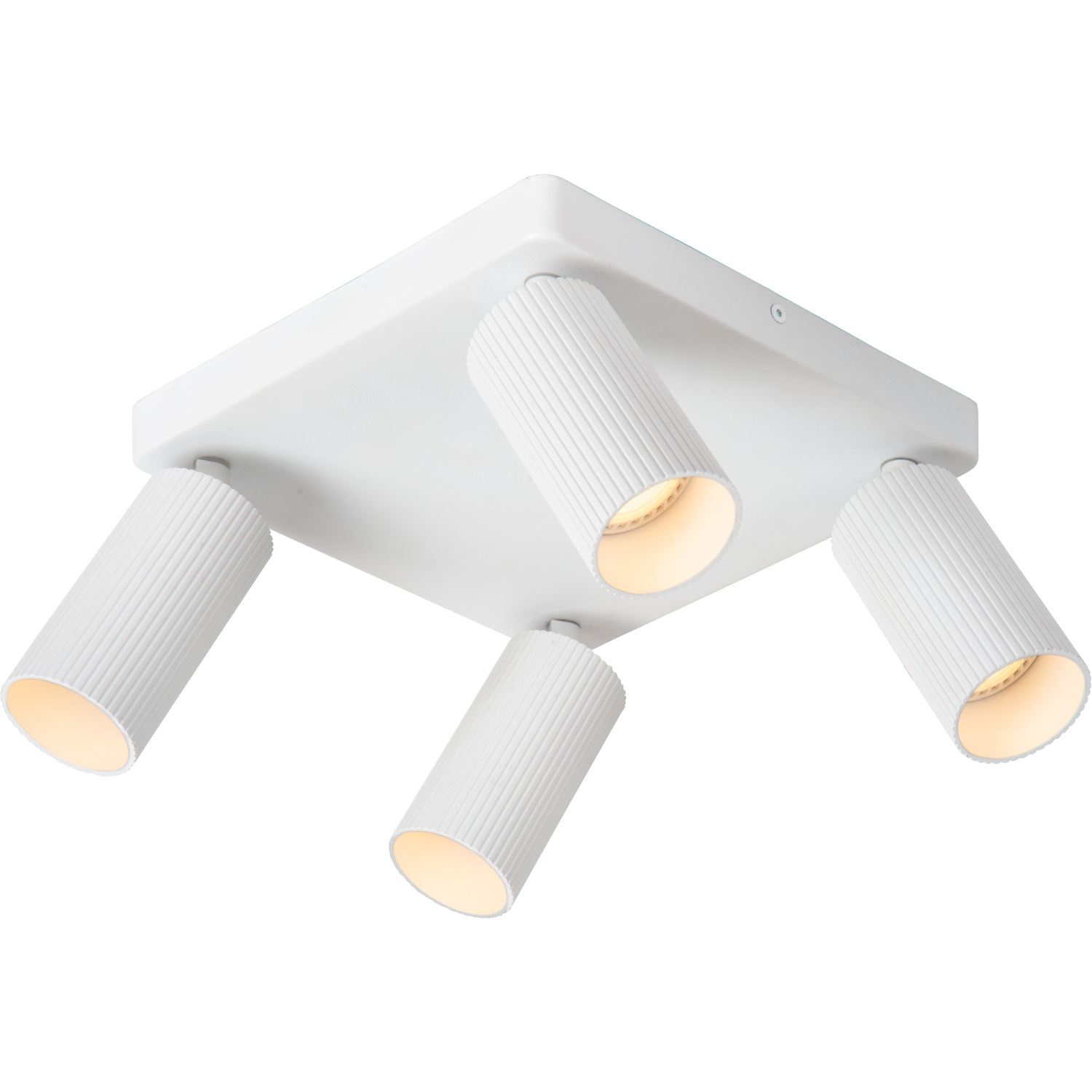 Lucide Clubs Modern Ceiling Spotlight - 4xE27 - White Aluminum - 24x24x14.9 cm - Image 4