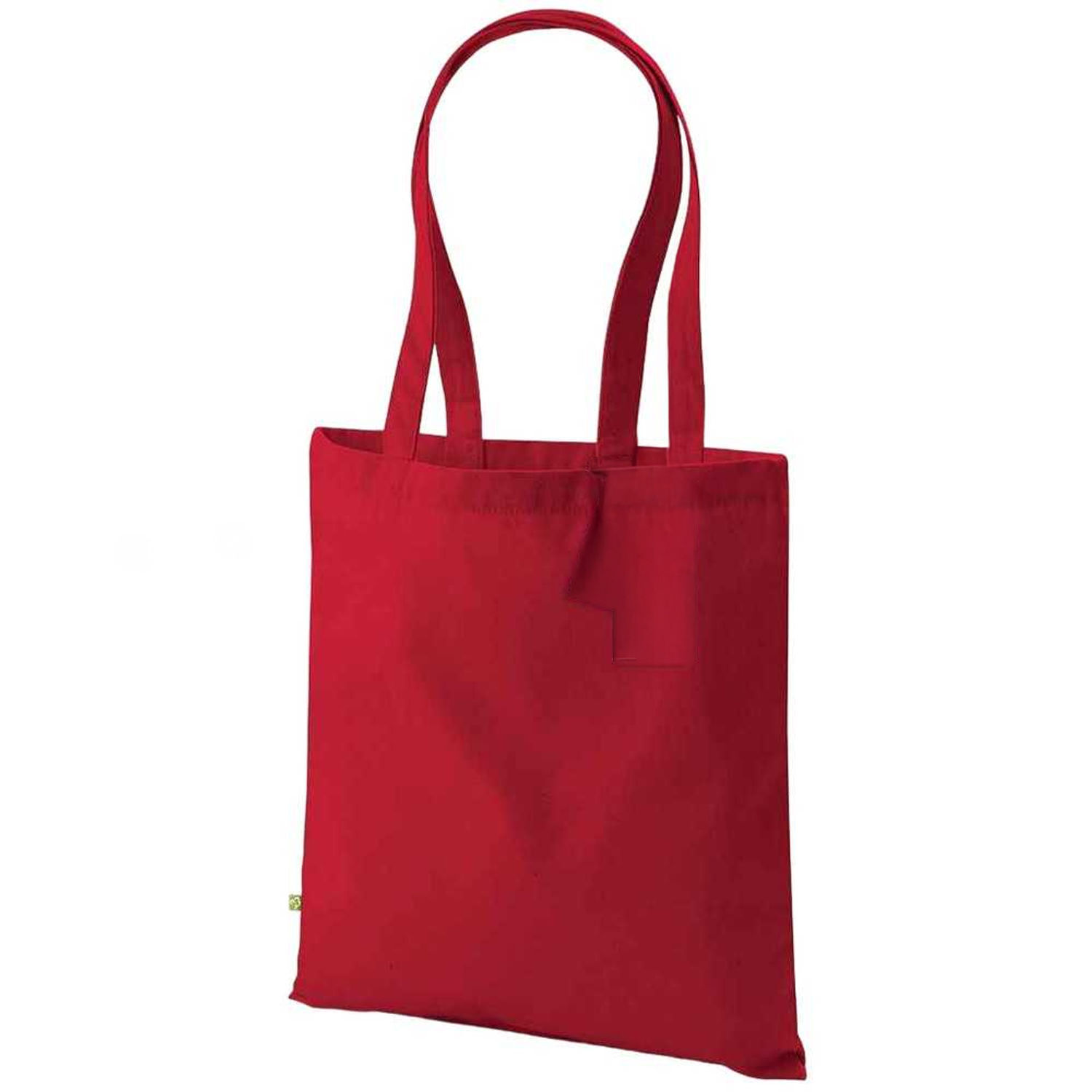 Westford Mill Earthaware Organic Bag For Life Tote Bag A - Classic Red / White