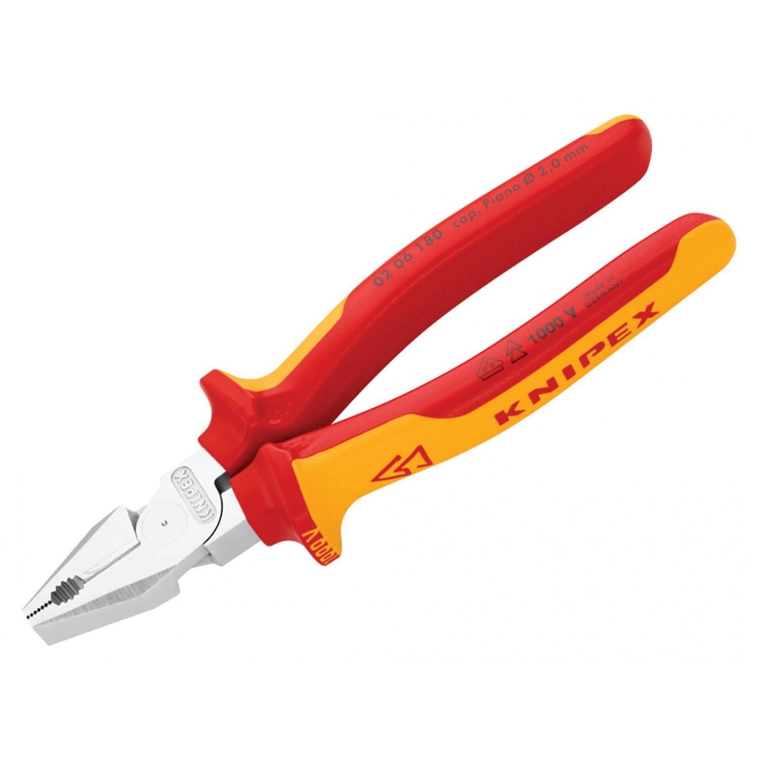 Knipex Vde High Leverage Combination Pliers B - Multi Colour