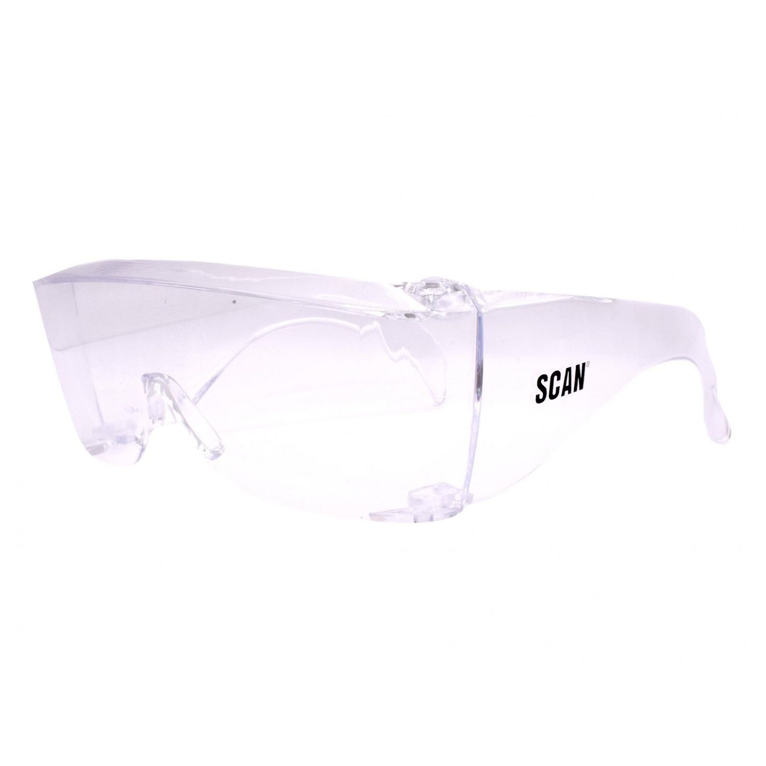 Scan Visitor Safety Glasses - Clear - Multi Colour
