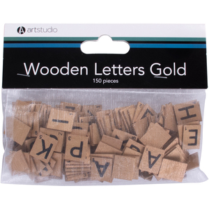 Wooden Letters Gold