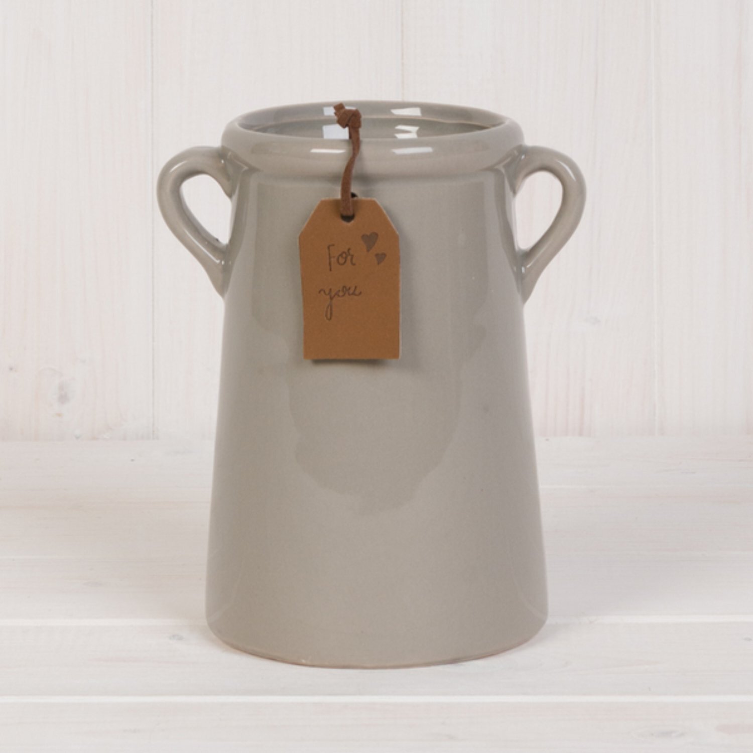  - Elegant Tall Grey For You Vase For Home Decor - Image 3