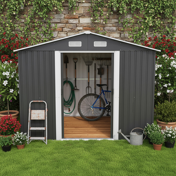 Garden Universe Metal Garden Shed