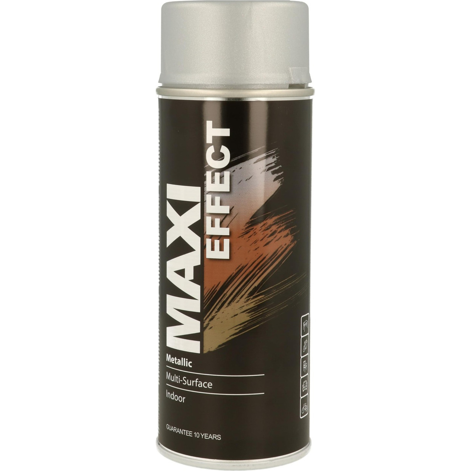 Maxicolor Metallic Silver Spray Paint 400ml for Wood Metal Plastic Fast Drying - Image 6