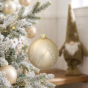 Glitter Detail Design Bauble