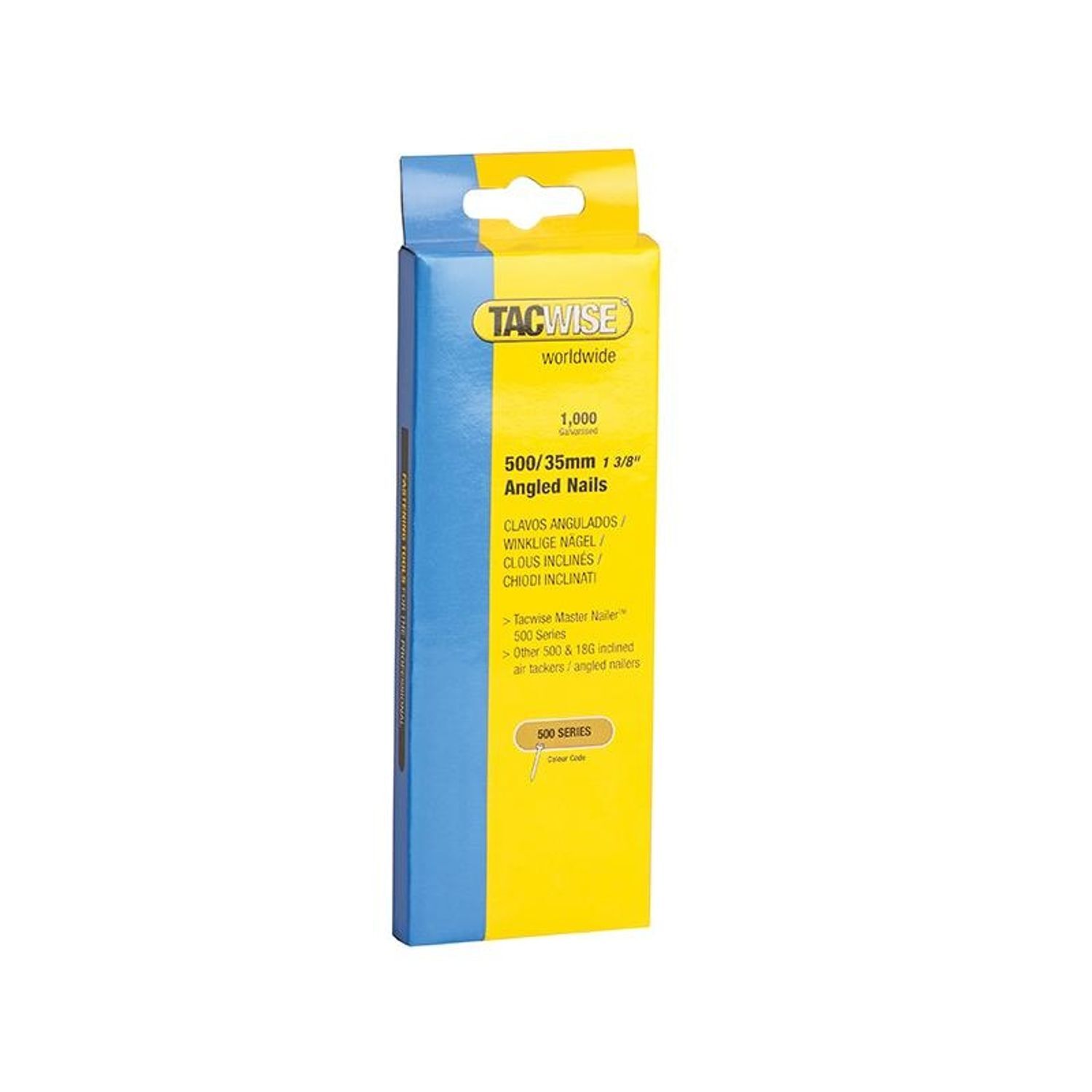 Tacwise 500 Series 18 Gauge Angled Nails