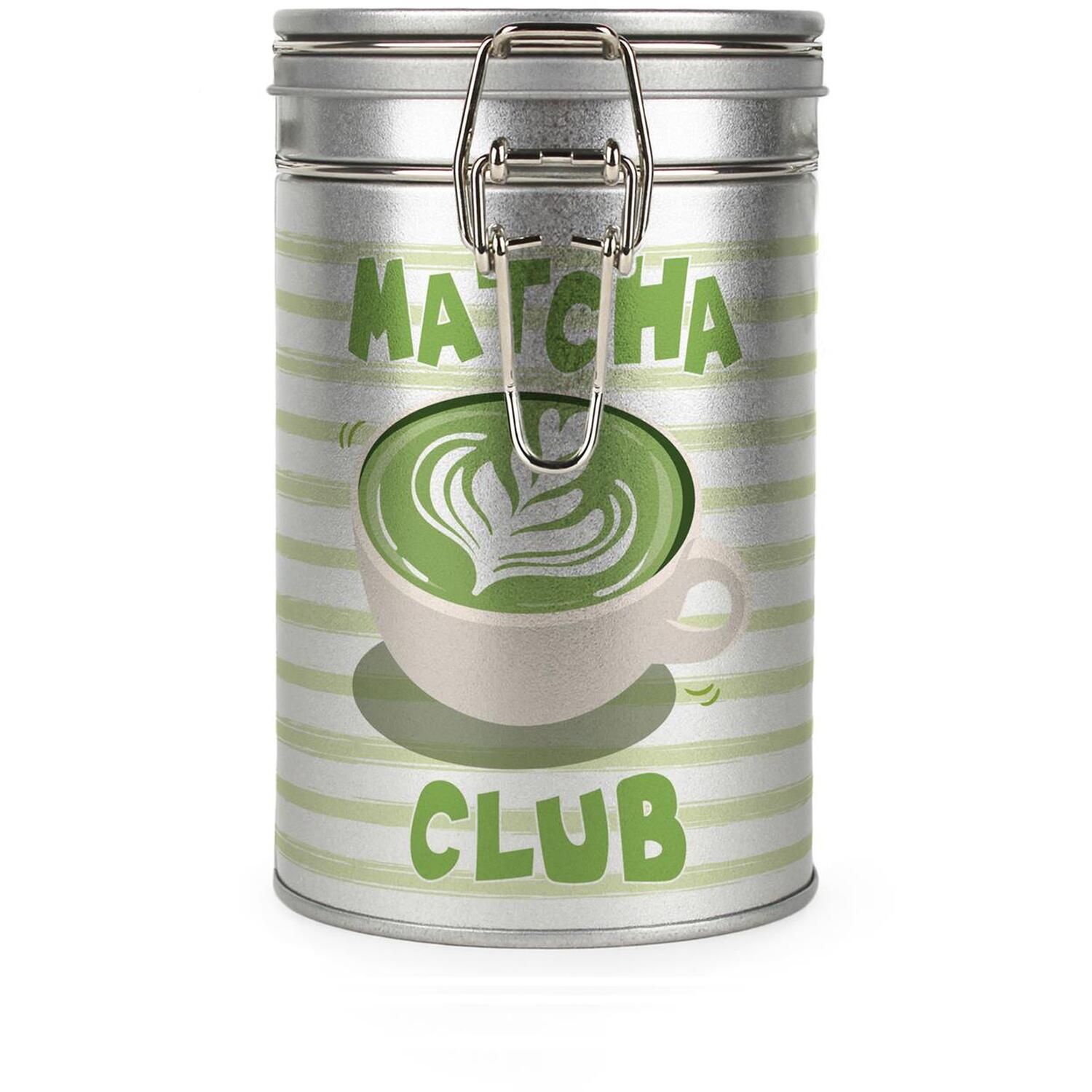 B&Q - Matcha Club CanisterSilver Metal Kitchen Storage Container - Image 2