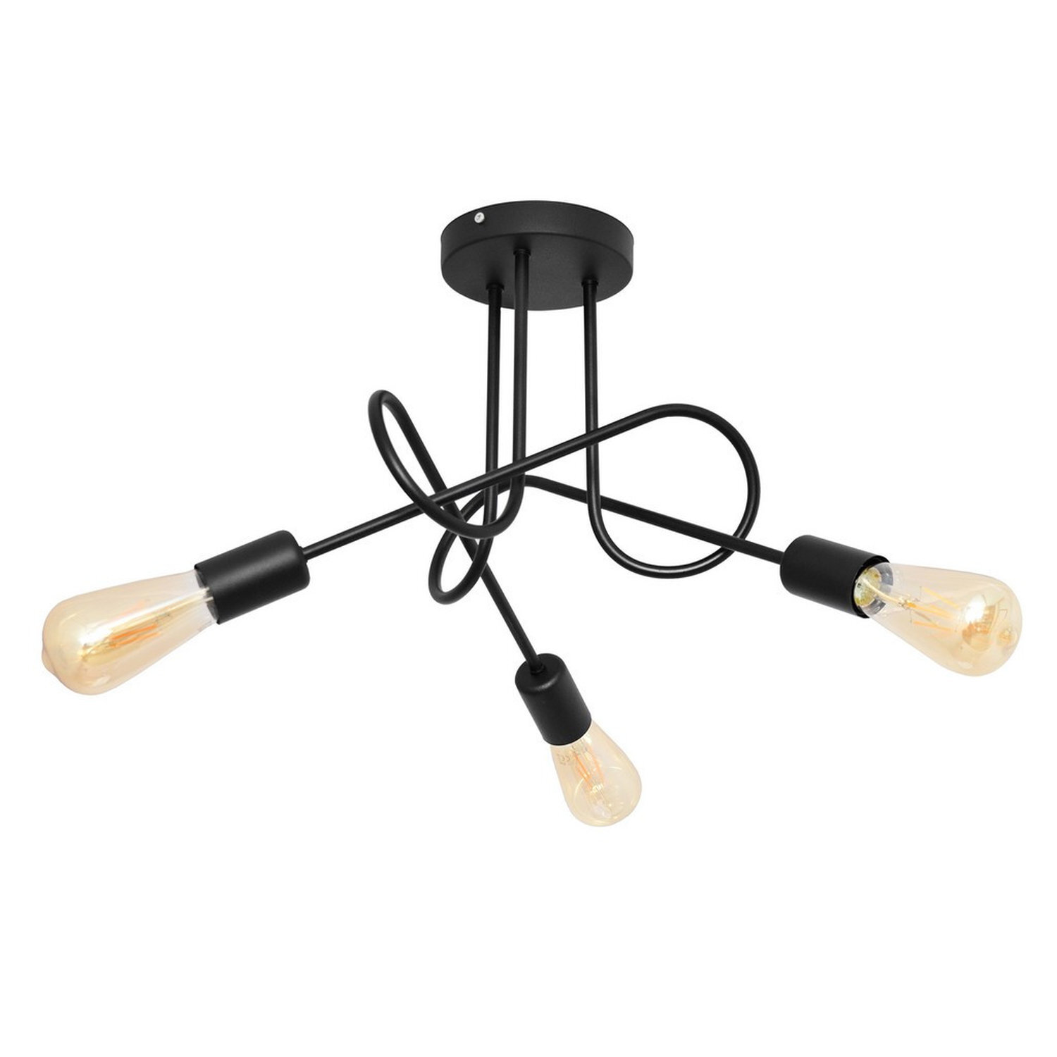 Helam Lighting Oxford Ceiling Light Black