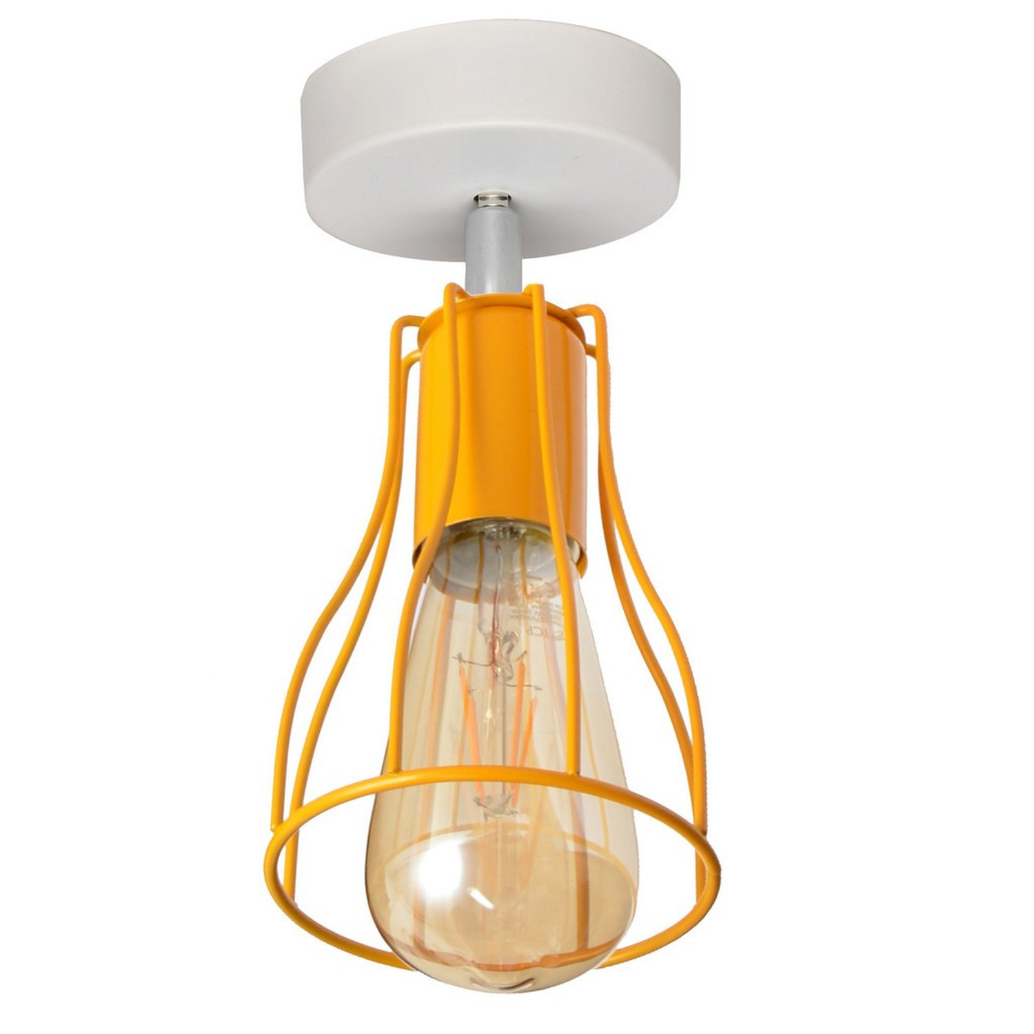 Helam Lighting Tube Ceiling Light White