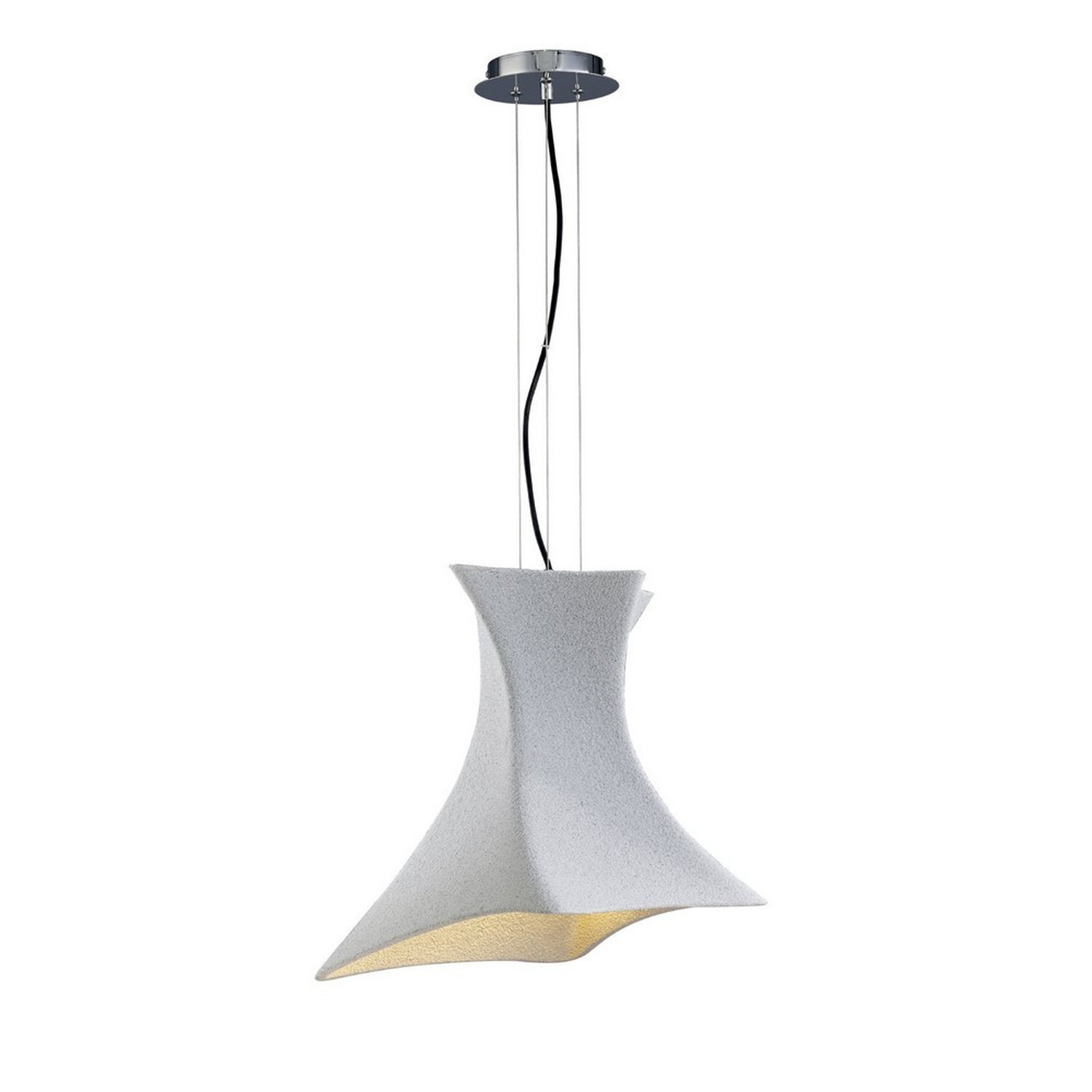 Inspired Lighting Twist Pendant Light White