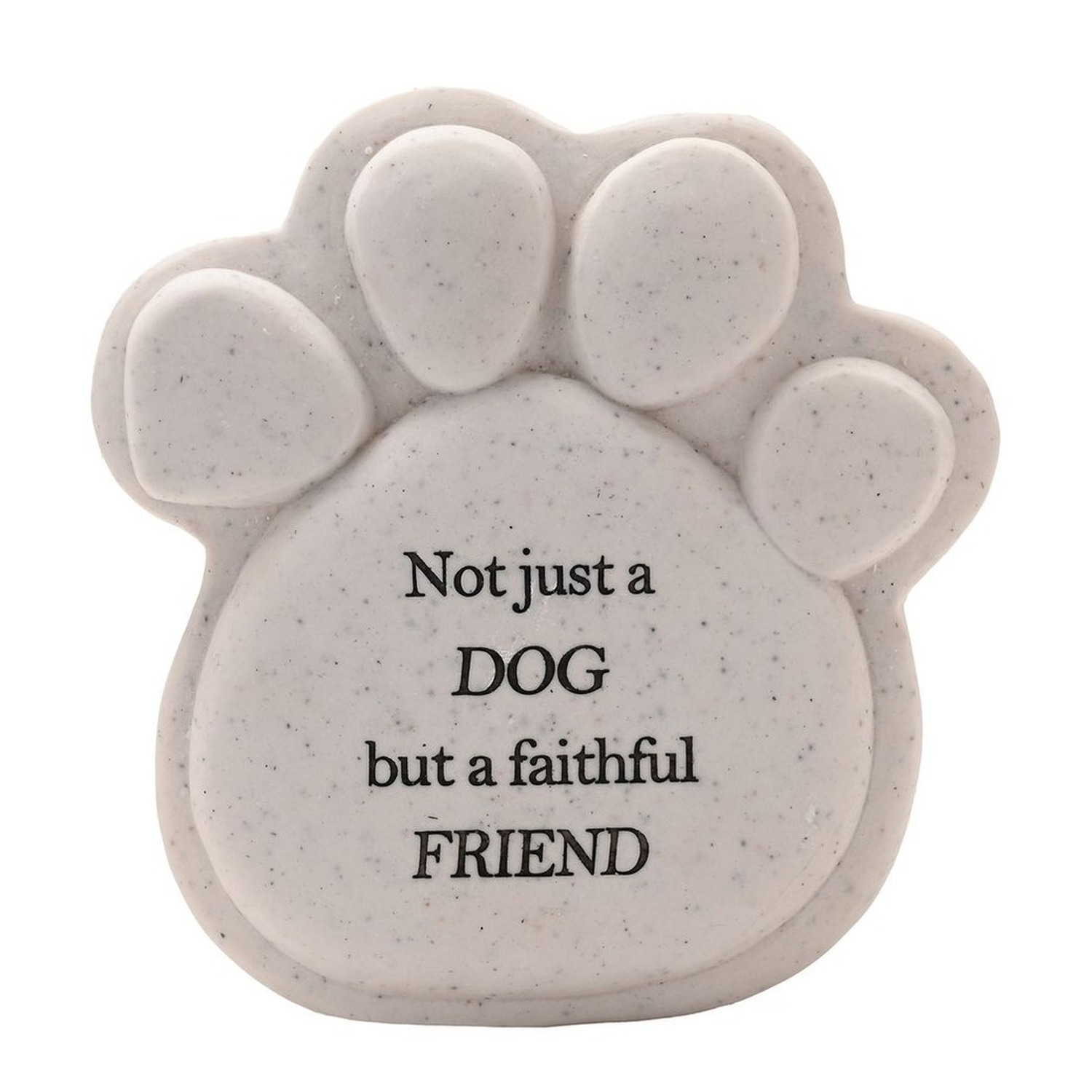 Thoughts Of You Pawprint Stone - Dog And Friend Decorative Ornaments - Image 3