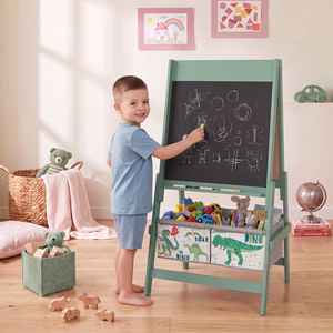 AIYAPLAY Art Easel for Kids 3 in 1 Double Sided Kids Easel with Storage A