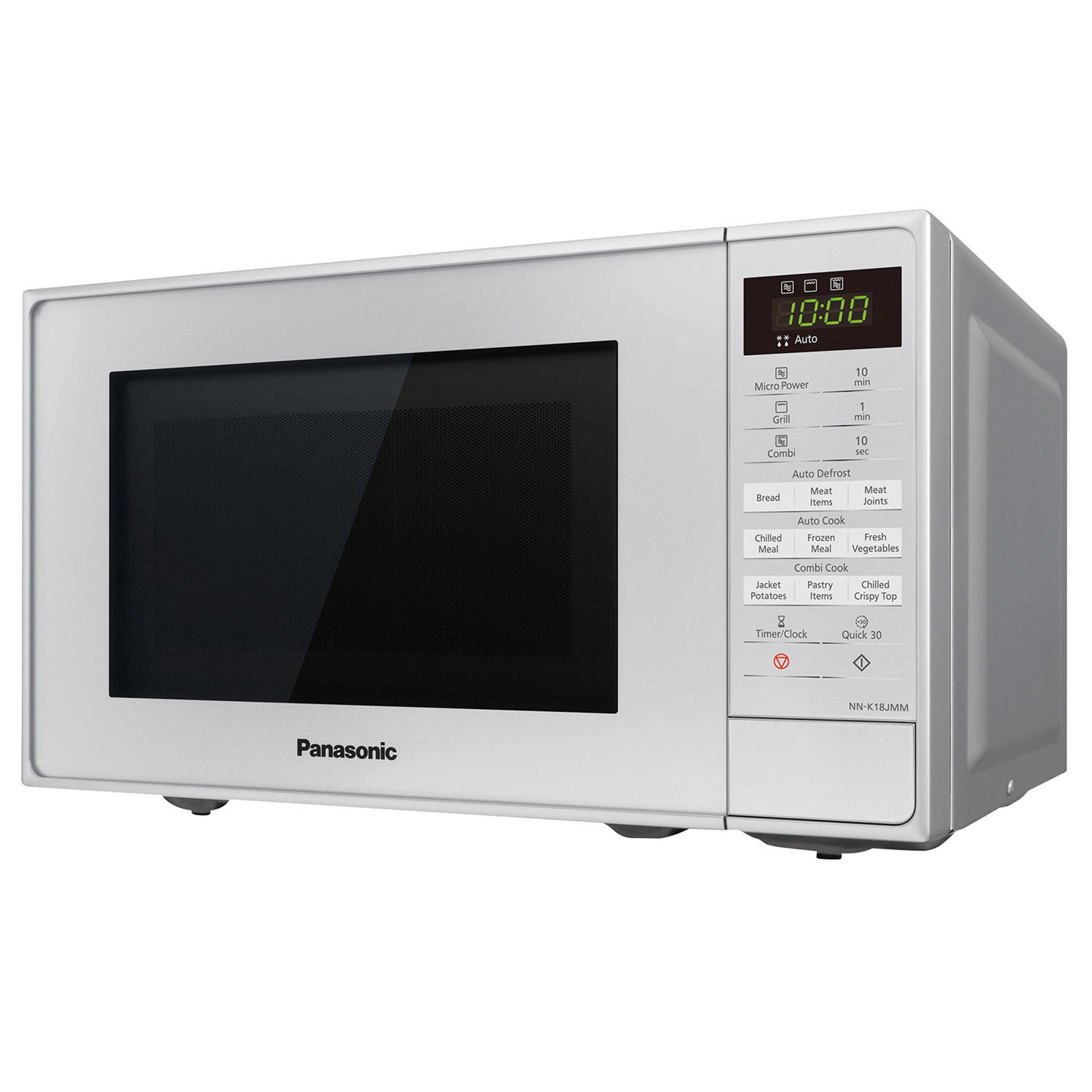 Panasonic 20L 800W Compact Microwave and Grill Oven - Silver