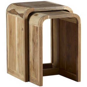 Retro Nest of 2 Wooden Tables