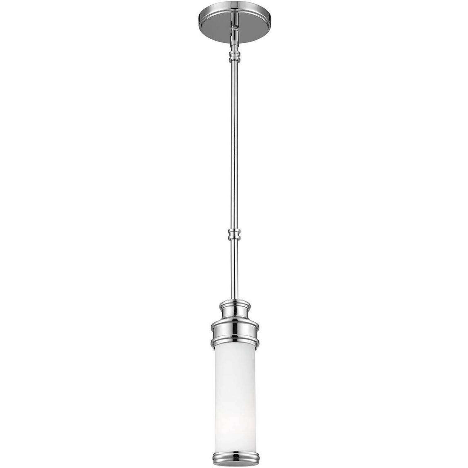 Payne 1 Light Mini Ceiling Pendant Light Polished Chrome IP44, G9 - Polished Chrome