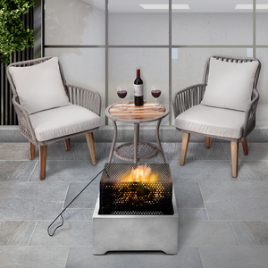 Garden Square Wood Burning Fire Pit