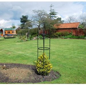 Heavy Duty Metal Garden Obelisk Weatherproof Trellis (2m)