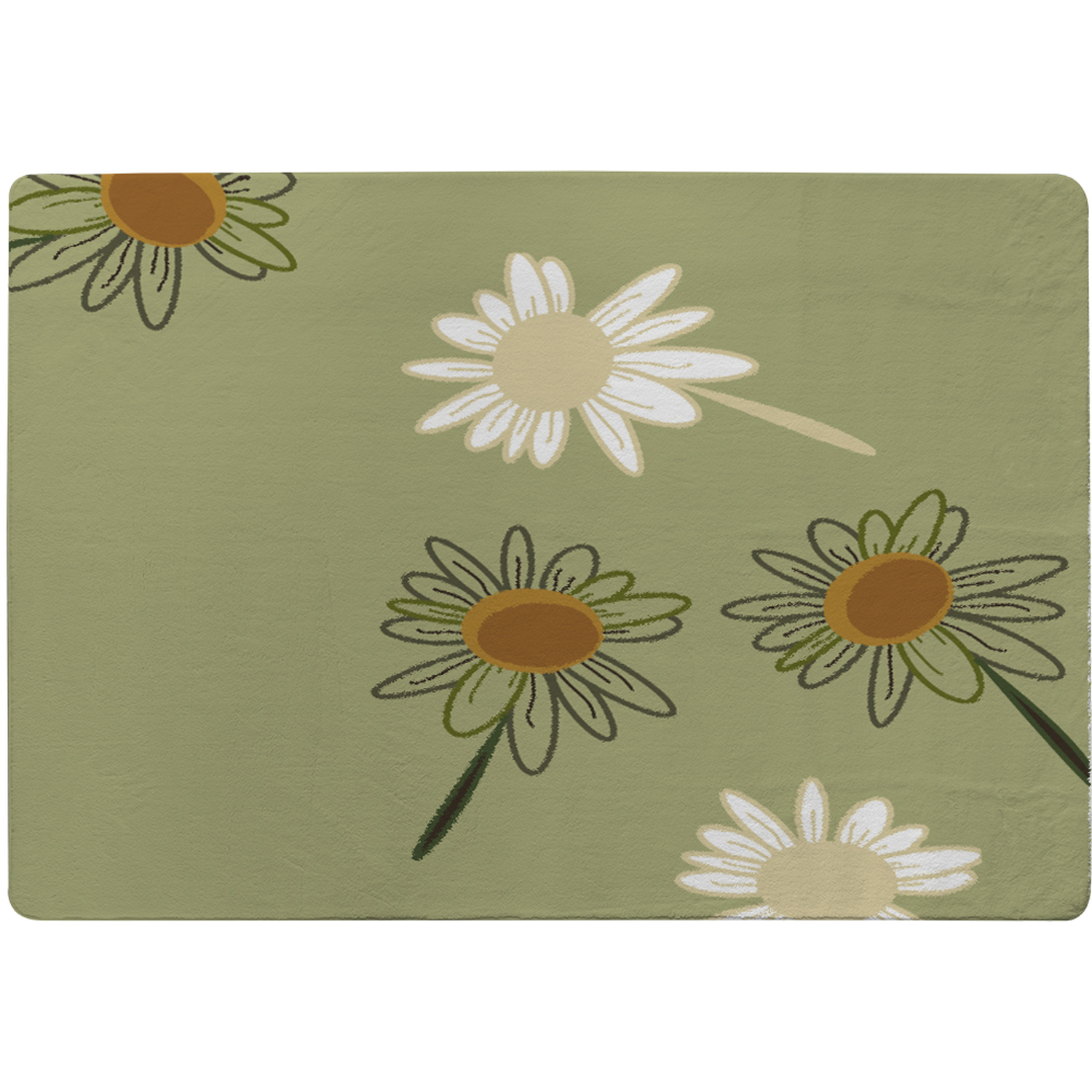 Patterns And Shapes In The Style Of Scrapbooking Rug - Green / 150cm thumbnail